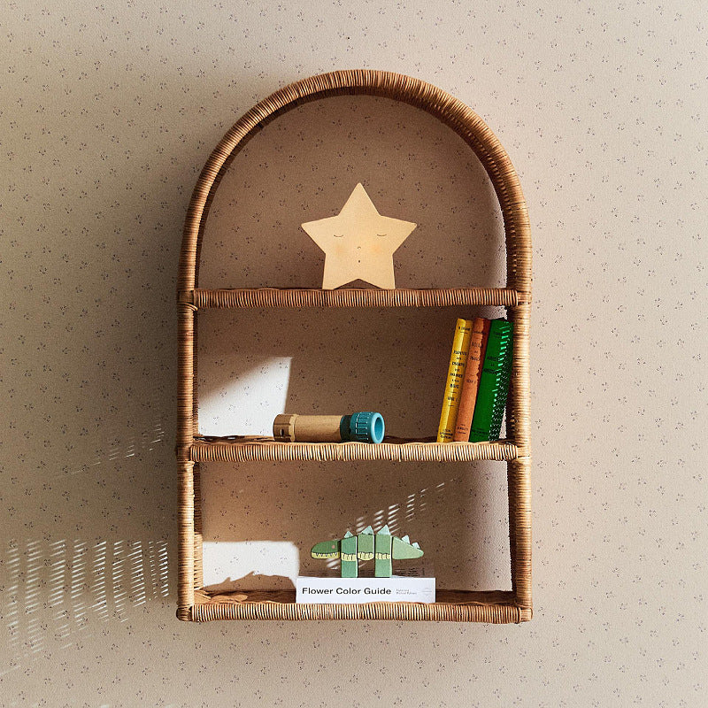 Handmade Shelf made of Woven Rattan | Thrascher