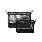 Handmade Storage Basket with Braided Handles | Thrascher