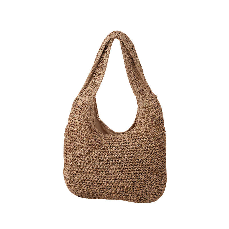 Handmade Wicker Bag Brown Beige | Thrascher