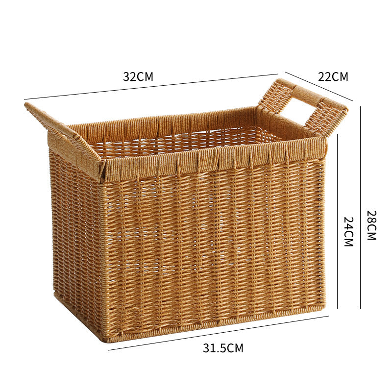 Handmade Woven Storage Basket Dark Brown | Thrascher