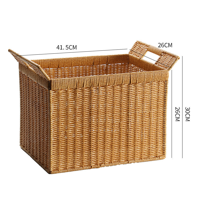 Handmade Woven Storage Basket Dark Brown | Thrascher