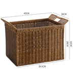 Handmade Woven Storage Basket Dark Brown | Thrascher