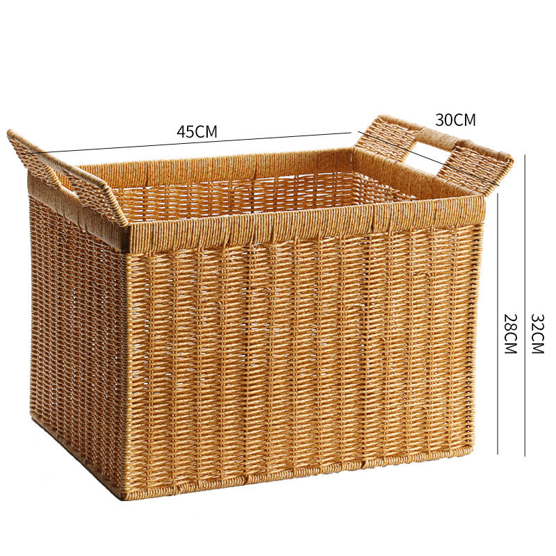 Handmade Woven Storage Basket Dark Brown | Thrascher