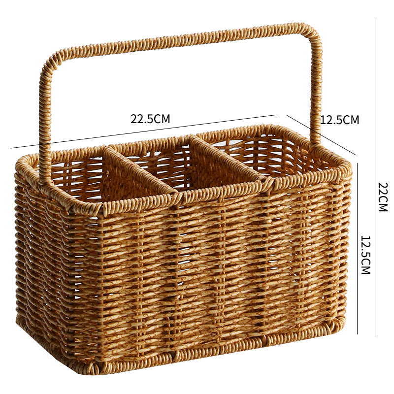 Handmade Woven Storage Caddy Light | Thrascher