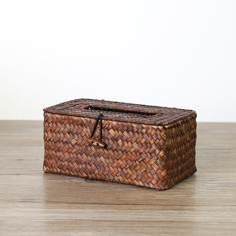 Handmade Woven Tissue Box Cover | Thrascher