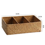 Handwoven Bamboo Storage Organizer Basket | Thrascher
