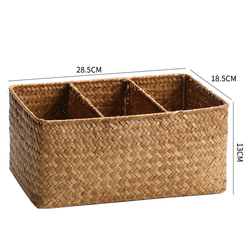 Handwoven Bamboo Storage Organizer Basket | Thrascher
