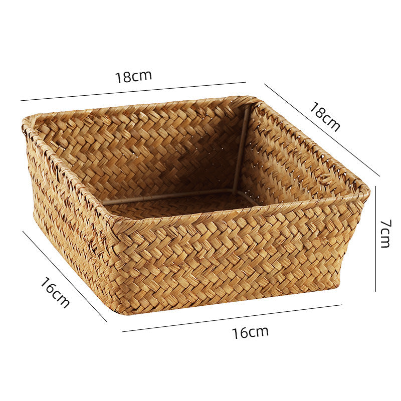 Handwoven Bamboo Storage Tray | Thrascher