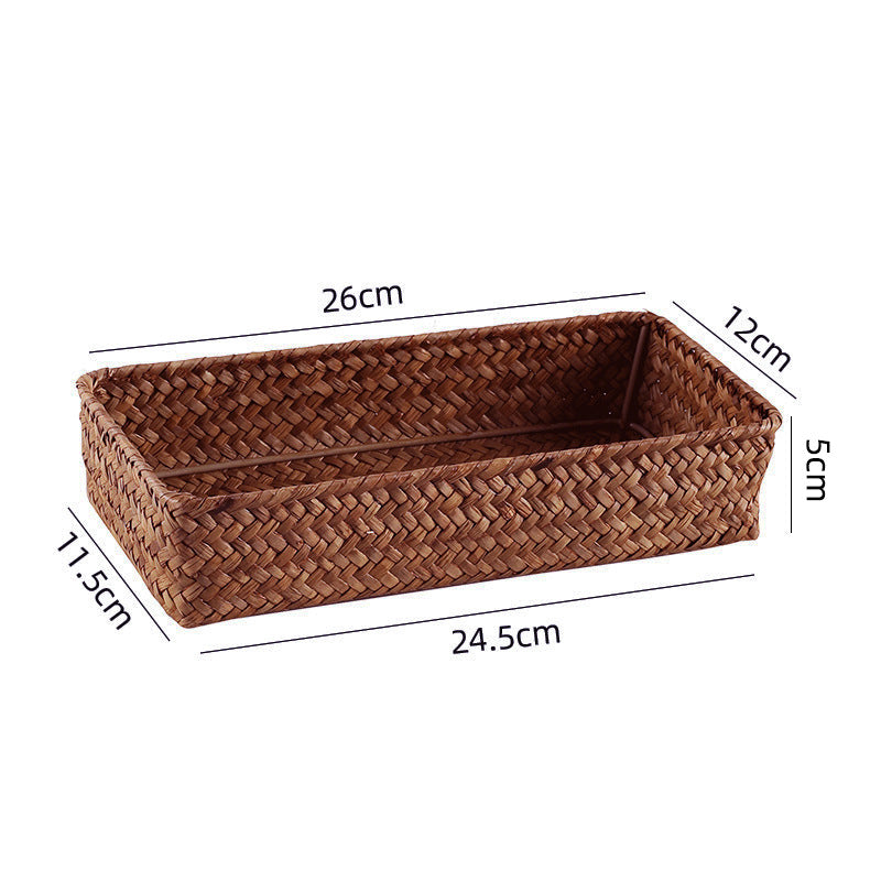 Handwoven Bamboo Storage Tray | Thrascher
