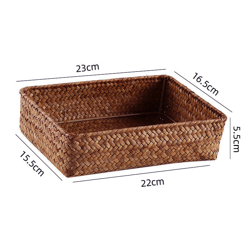 Handwoven Bamboo Storage Tray | Thrascher