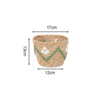 Handwoven Decoration Basket with Colorful Pattern | Thrascher