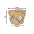 Handwoven Decoration Basket with Colorful Pattern | Thrascher
