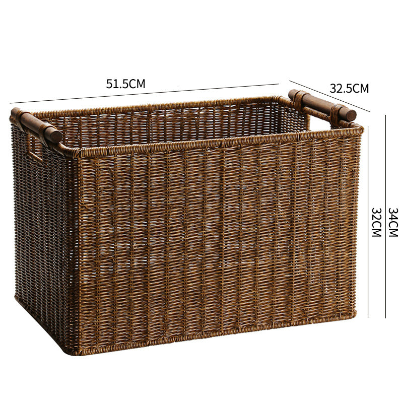 Handwoven Decorative Basket Light Brown | Thrascher
