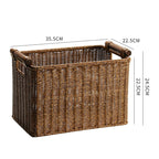 Handwoven Decorative Basket Light Brown | Thrascher