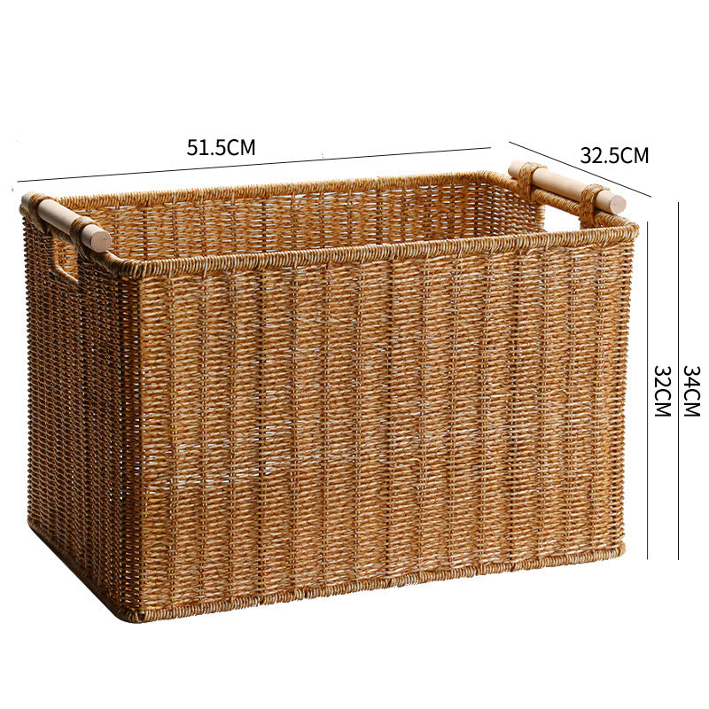 Handwoven Decorative Basket Light Brown | Thrascher