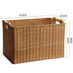 Handwoven Decorative Basket Light Brown | Thrascher