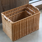 Handwoven Decorative Basket Light Brown | Thrascher