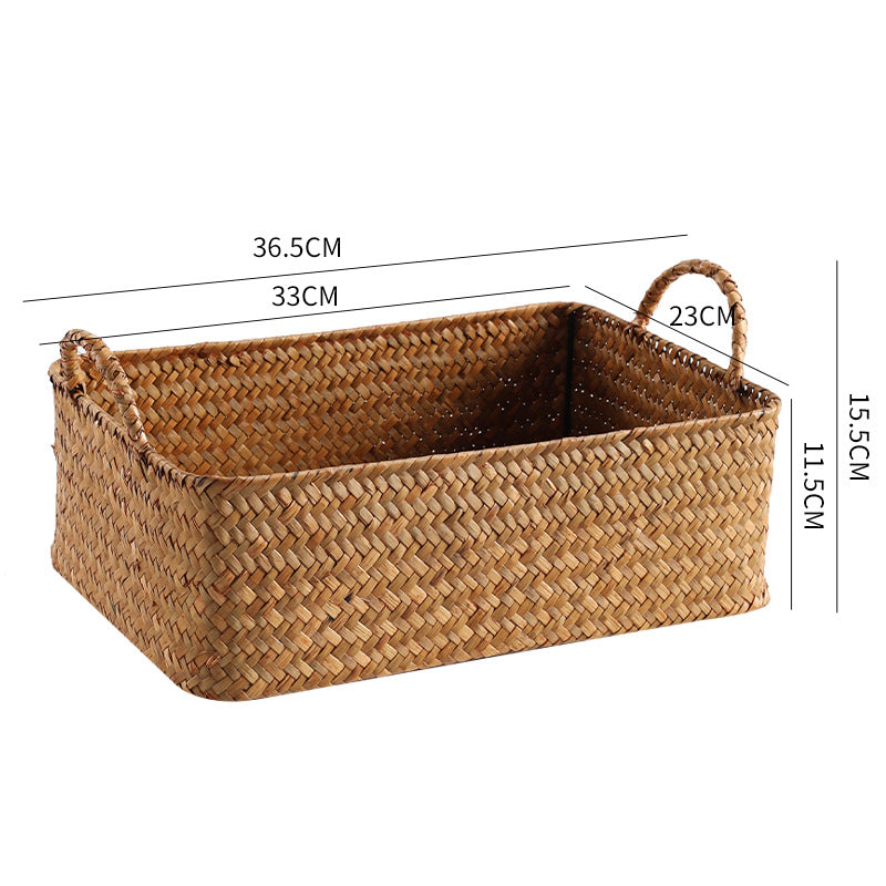 Handwoven Decorative Storage Basket Orange | Thrascher
