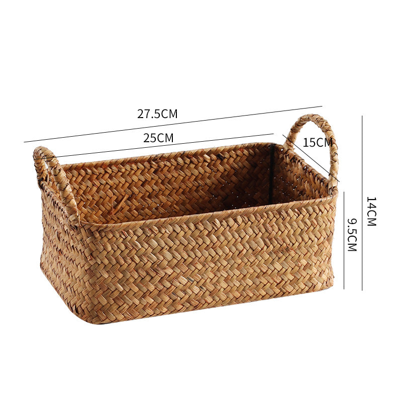 Handwoven Decorative Storage Basket Orange | Thrascher