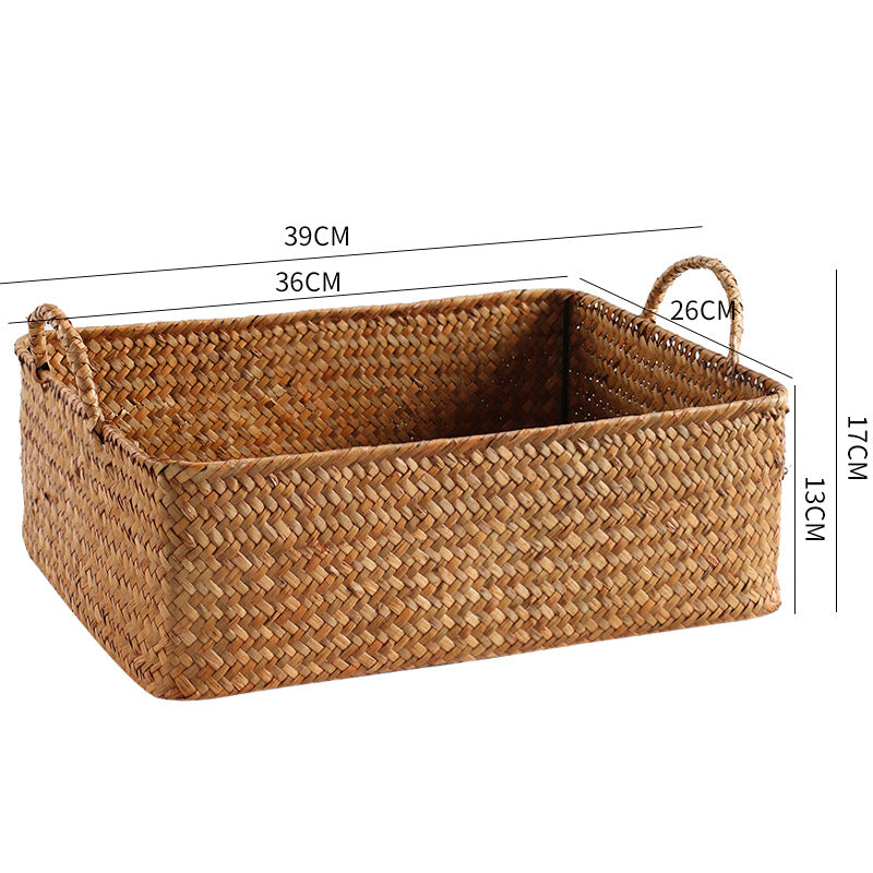 Handwoven Decorative Storage Basket Orange | Thrascher