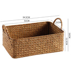 Handwoven Decorative Storage Basket Orange | Thrascher