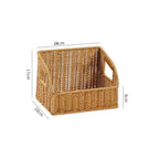 Handwoven Decorative Storage Container Light Brown | Thrascher