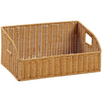 Handwoven Decorative Storage Container Light Brown | Thrascher