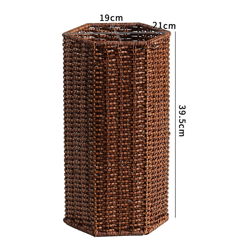 Handwoven Decorative Storage Cylinder | Thrascher