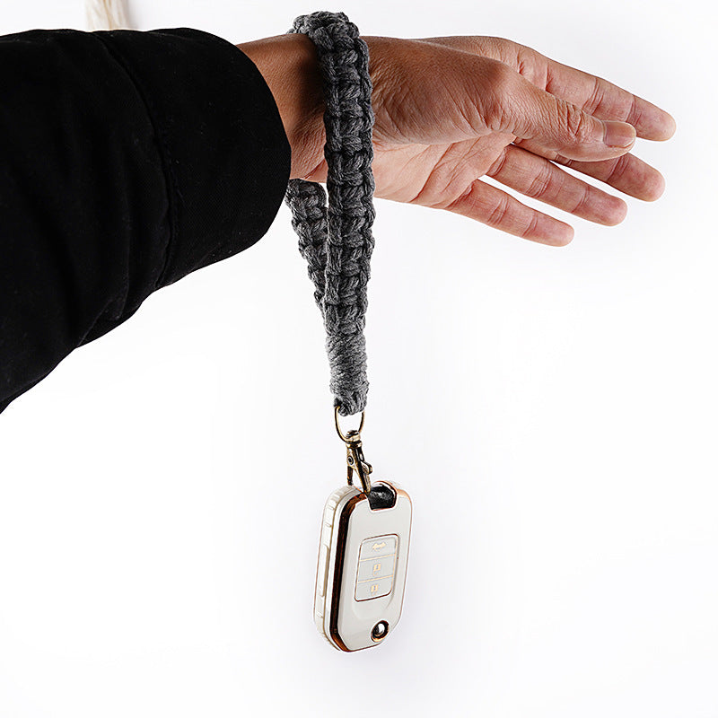 Handwoven Macrame Keychain Holder | Thrascher