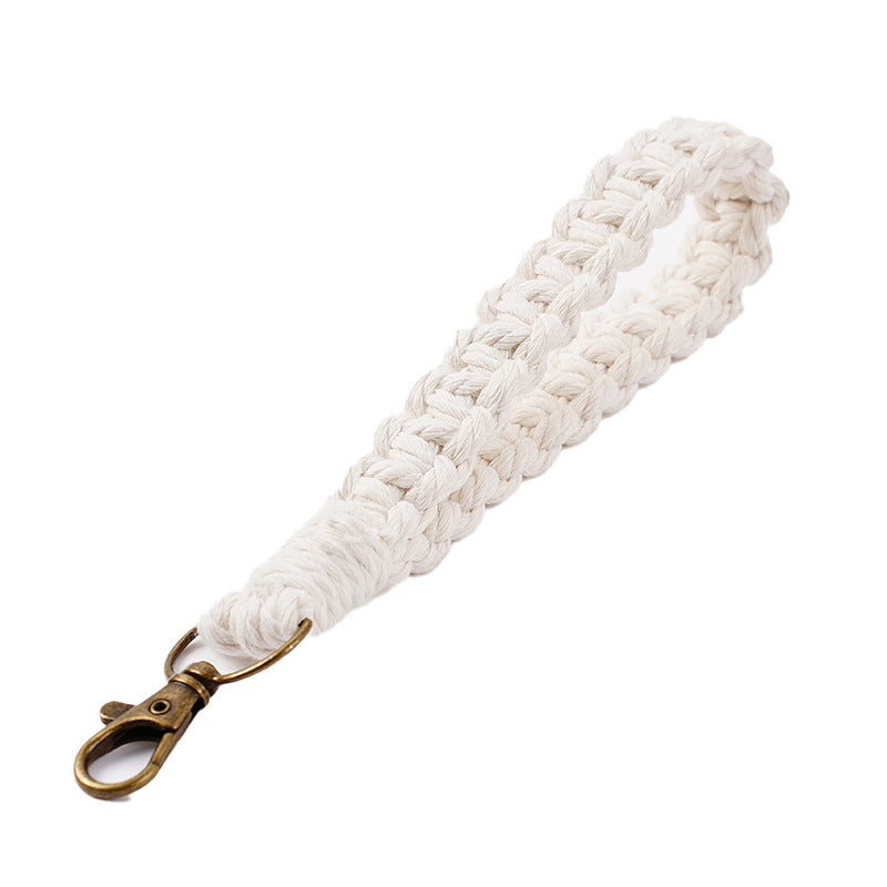 Handwoven Macrame Keychain Holder | Thrascher