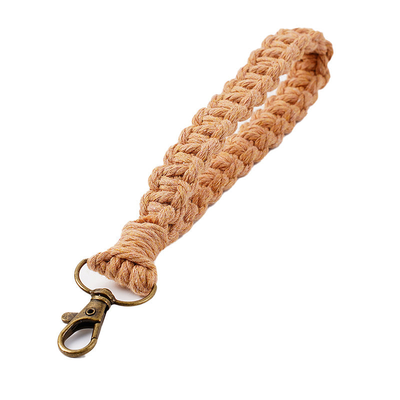 Handwoven Macrame Keychain Holder | Thrascher