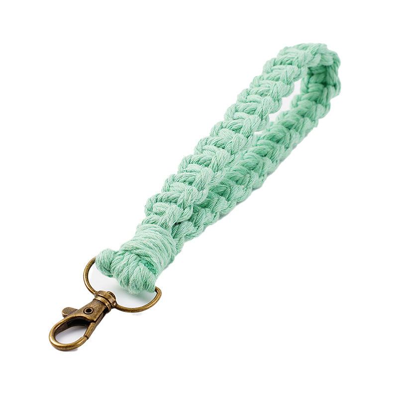 Handwoven Macrame Keychain Holder | Thrascher