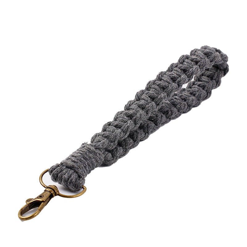 Handwoven Macrame Keychain Holder | Thrascher