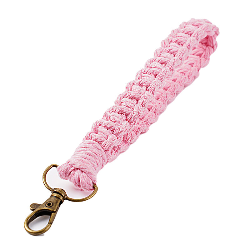Handwoven Macrame Keychain Holder | Thrascher