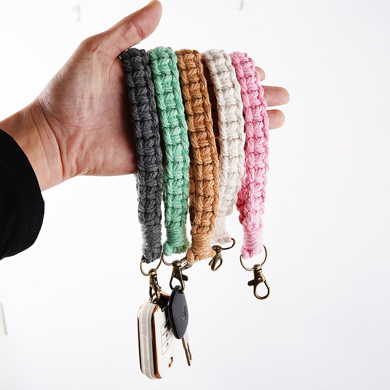 Handwoven Macrame Keychain Holder | Thrascher