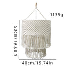 Handwoven Macrame Pendant Lamp | Thrascher