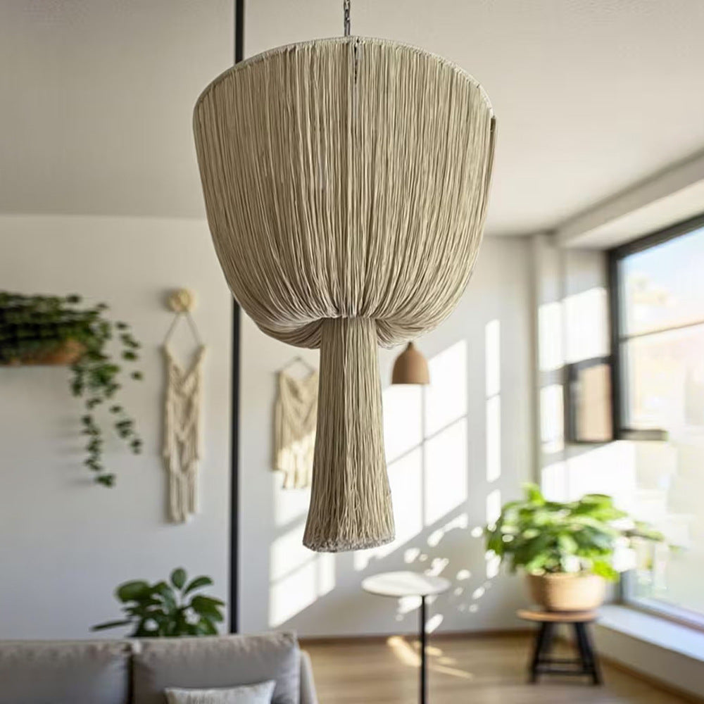 Handwoven Macrame Pendant Lamp | Thrascher