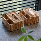 Handwoven Multi-Part Storage Basket | Thrascher
