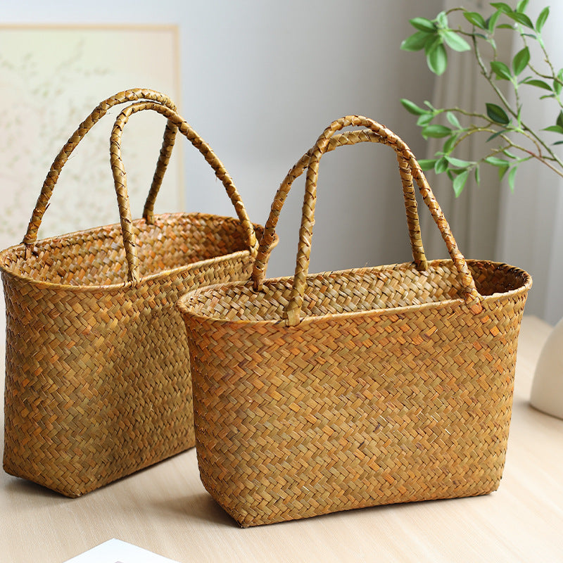 Handwoven Multi-Purpose Bamboo Storage Basket | Thrascher