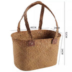 Handwoven Multifunctional Storage Basket Coffee Orange | Thrascher