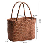 Handwoven Natural Fiber Beach Bag | Thrascher