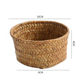 Handwoven Natural Fiber Decorative Storage Basket | Thrascher