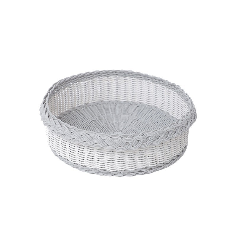Handwoven Storage Basket with Decorative Edge | Thrascher