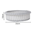 Handwoven Storage Basket with Decorative Edge | Thrascher