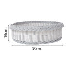Handwoven Storage Basket with Decorative Edge | Thrascher