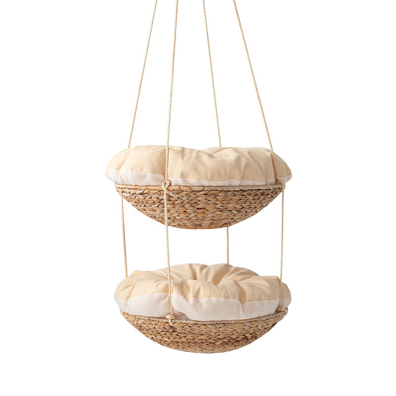 Hanging Chair made of Braided Natural Material with Comfortable Cushions | Thrascher