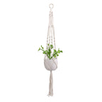 Hanging Macrame Plant Holder Dark Blue Cotton Rope | Thrascher