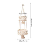 Hanging Macrame Storage Basket | Thrascher