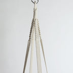Hanging Plant Holder Cotton Macrame Wood | Thrascher