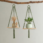 Hanging Plant Holder Green Triangle | Thrascher